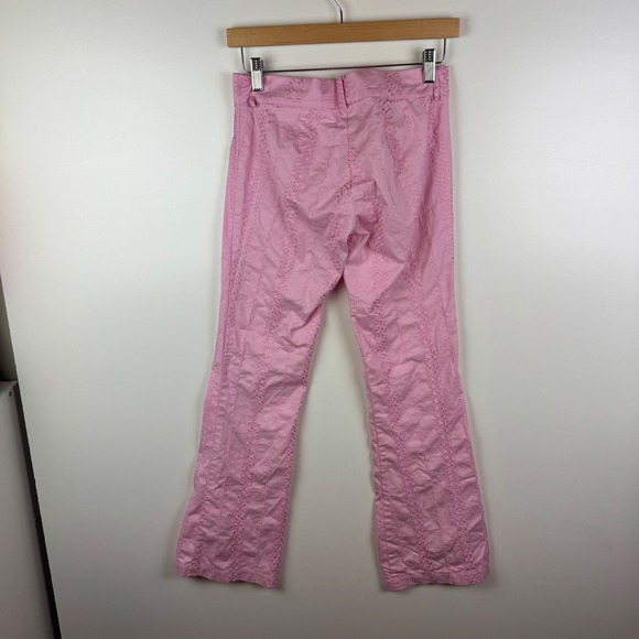 Aziz VTG Blazer and Pants Set Small Pink Embroidered Suit Coquette Y2K‎ Retro - Picture 11 of 16
